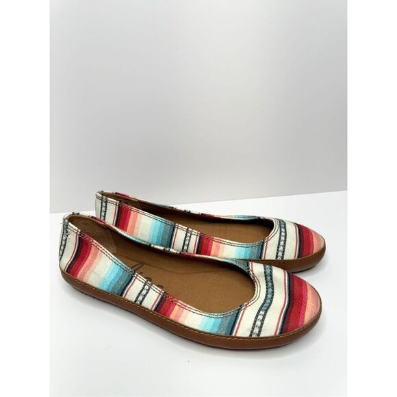 Zodiac Flats Bohemian Slip On Striped Size 7.5 Fabric Upper Casual - Picture 4 of 7